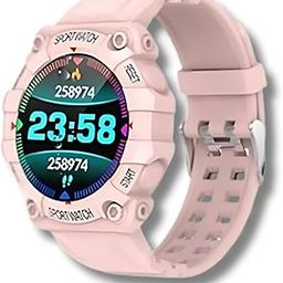 Drumstone (Diwali Special𝟏𝟓 Years Warranty FD68 Health Tracker Smart Band: Comprehensive Heart Rate & Sleep Monitoring | Step Tracking for Kids & Adults | Android & iOS Compatible - (Pink)-0
