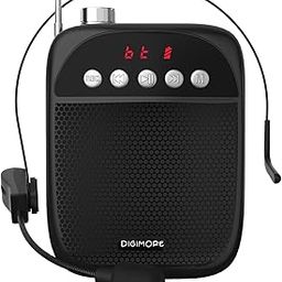DIGIMORE Wireless Portable Voice Amplifier | 10W Speaker w Head Mic | BT 5.0, USB MP3, FM, TF Card & Recording Feature | 10Hrs Battery | for Tour Guides, Yoga, Fitness Instructors, Colleges (D-1230)-7