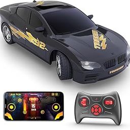 Mirana Tracer Remote & App Controlled Car Toy for Kids | USB Type-C Rechargeable High Speed Drift RC Vehicle | 1.5X Nitro Boost with in-Built Bluetooth Speakers for Boys & Girls (Black)-25
