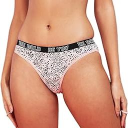 Women's Cotton Polyester Modern Animal Mid-Rise Cheetah Print Solid Bikini Panty-image-3