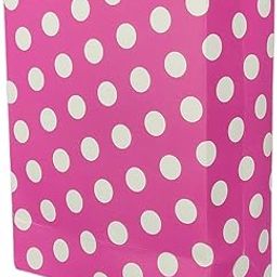 Arrow Paper Products Pink Dotted Design Paper Gift Bags for Return Gifts | Weddings | Birthday | Holiday Gifting & Presents (Size 17.78 x 7.62 x 22.86 cm | Pack of 20)-image-55