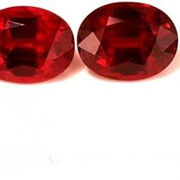 Top Pair Of 2 Two Pisces Best Aaa++ Quality Blue Sapphire Sri Lankan Real Ceylon Neelam Stone With Certificated By Authentic Pure Manik Natural Old Burma Ruby Stone Original Certified-16
