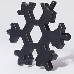 Stainless Steel Multi Purpose Snowflake Shape Keychain Screwdriver Bottle Opener Wrenches Tool-picture-23