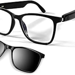 Smart Bluetooth Glasses for women men with Magnetic lenses music sunglasses UV400 Open ear,Clear calls,outdoor driving-picture-28