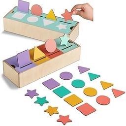 Curious Cub Color & Shape Sorter Toys for Kids 1-3 Yrs|Montessori Wooden Toy for 1 Year Old|Puzzle Game for Preschool Learning|Color Sorting Toys for Kids|Montessori Toy's for 2 Year| Birthday Gift-17