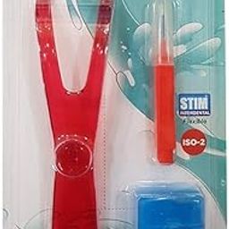 Stim Floss kit Holder, Mint Flavour for Men & Women- Plastic Dental Floss Oral Care Stick for Unisex Adults (Pack of 2)-1