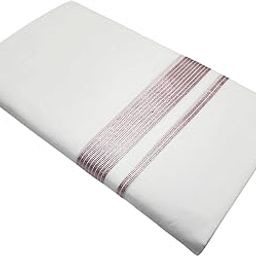 Mens Rich Cotton White Double Dhoti | Double Mundu Cotton-image-0