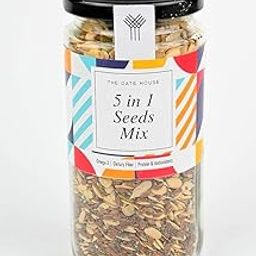 The Date House, 5 in 1 Seed Mix, Healthy & Tasty, Edible Crunchy Snack, Immunity Booster, No Added Preservatives, 100% Plastic-Free Packaging, Nutritious Snack - 250gm (Pack of 1)-image-34