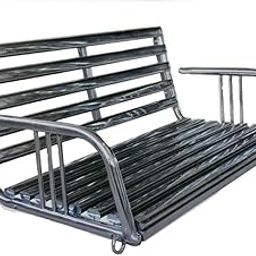 Kaushalendra Stainless Steel Swing Hanging Hammock Chair - Indoor/Outdoor Balcony Swings, 107 cm Size-image-45
