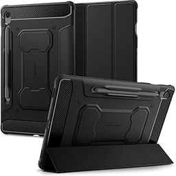 Spigen Rugged Armor Pro for Galaxy Tab S10 FE Plus 13.1 inch Full Cover Folio Case with Built in S Pen Holder, Trifold Stand - Black-12