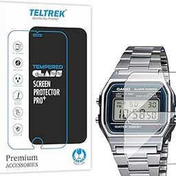 TELTREK Screen Protector Compatible With Casio Vintage Watch A 158WA 1Q Smartwatch, Edge to Edge Hydrogel Screen Protector not a Tempered Glass (Pack of 2)-1