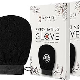 Kanzest Body Exfoliating Glove - Pack of 2 | Pure Viscose Fibre, Double-Layered & Keratosis Pilaris | Glowing Skin – Ideal For Shower, Bath & Body, Removes Dead Skin Cells | Suitable For All Skins |-image-39