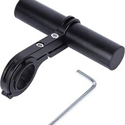Lista Bicycle Light Bracket Bicycle Light Holder Handlebar Extender 25.4/31.8MM Cycling Bike Frame Double Extension Mount Holder (Black, 9)-22