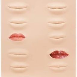 Guriya Microblading Practice Skin for Permanent Makeup Artists | Microblading Supplies | PMU kit | Fake Silicone Sheets to Practice Lip Tattoo (Lips, Pack of 1)-picture-30