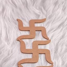 Huns Kitchen and Interior MDF Swastik Cutout for Art and Craft, Decoration Item for Festivals, Wooden swastik Hangings Cutouts for Diwali DIY 5 inch (Pack of 10) (4x4)-image-76
