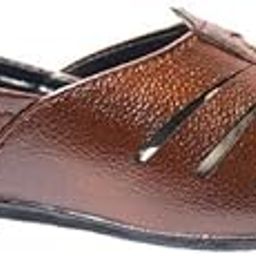Boys Ethnic Wear Mojaris - Brown,TBBYMJBW0573-image-16