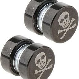1 Pair Non Piercing Clip on Magnetic Ear Stud Men Fake Earrings Skull Head | Earrings | Fashion Jewelry-image-78