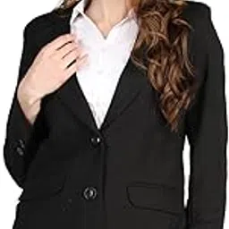 chkokko Women Solid Full Sleeve Regular Fit Formal Blazer-picture-28