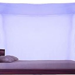JANVIRA Mosquito Net for Single and Double Bed | 5 x 7 ft Foldable Insect Protection Net with Breathable Fabric for Indoor Use | Easy to Setup and Storage (Purple)-picture-21