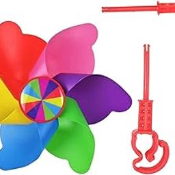 LOOM TREE Bike Handlebar Pinwheel for Kids Colorful for Pushchair Scooter Most Bicycle Colorful-image-81