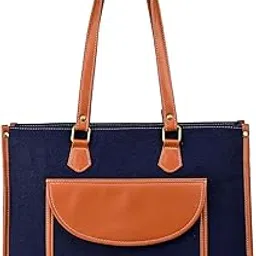 k london Stylish Women's Office Bag - Canvas Laptop Tote for Professional & Casual Work Use | Spacious, Durable and Elegant Crossbody bag | Handbag | 15 inch Laptop (2312_Parent)-picture-0