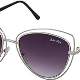 UV Protected Cat-Eye Women Sunglasses - (wc217|55|Black)-picture-13