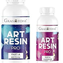 GRANOTONE Crystal Clear UV-Resistant epoxy resin Art Kit, Long-Lasting, Smooth Finish, Non-Toxic, Easy to Use with Self-Leveling, Suitable for jewellery and keychain making, 300 Grams-image-39