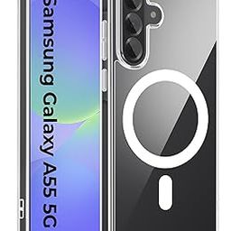 A rtistque Clear Back Cover Case for Samsung Galaxy A55 5g Compatible with MagSafe | Transparent Case for Samsung Galaxy A55 | Shockproof | Protective Design | Samsung A55 Mobile Cover - Transparent-image-8