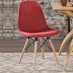 Finch Fox Callay Mid Century Eiffel Iconic Chair in Red Colour-image-12