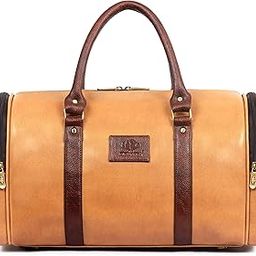 Jamison Vegan Leather 30 LTR Stylish Duffle Bag Weekender Bags for Travelling for Luggage Large Size Travel Bag Duffel Bag for Men and Women (Beige)-image-26