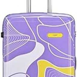 Paradise Hardside Trolley Suitcase, Caribbean-Inspired Design, PC+PP Shell, 8 Wheels, Anti-Theft Zipper, Scratch Resistant, 5 Year Warranty (Violet, Medium)-46