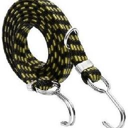 30mm Multipurpose Ultra Flexible Rectangle Shaped Bungee Motorcycle Bike Luggage Elastic Strap/Rope with Metal ABS Hook 6 ft Multicolored Pack of 1 Pcs. up to 10 feet Stretchable-picture-2