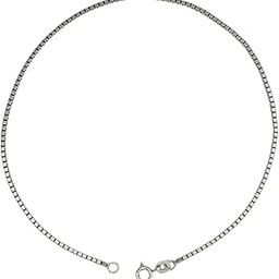 925 Sterling Silver Box Chain Sleek Anklet/Payal For Women and Girls |Small Box Chain| with Certificate of Authenticity and 925 Stamp.| Single Anklet |-image-2