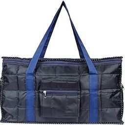 Sunesh Creation Nylon Fabric Foldable Waterproof Travel Bag/Duffle Bag with Zip Closure (Blue,51x27x25cm)-image-32