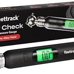 Fleettrack AirCheck™ - Digital Tyre Pressure Gauge with Zinc Alloy Head | Accurate Readings in PSI, Bar, kPa, kg/cm² | Backlit LCD Display | Compact & Durable | For Cars, Bikes, Motorcycles & More-24