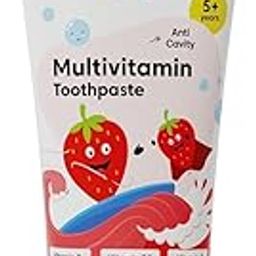 Little Joys Multivitamin Cavity Protection Toothpaste 80G|For 5+ Years Kids|Strawberry Flavour|With Vitamin A, D3 & E|Fights Germs & Cavity-17