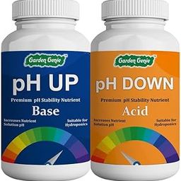 Garden Genie pH Up Down Solution for Hydroponic Systems, Hydroponic Solution for Indoor and Outdoor Plants, pH Adjuster Hydroponics Nutrient Solution Combo - 250 ml Each-image-68