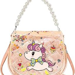 funblast Unicorn Sling Bag for Girls, Fashion Cute Hand Bag for Girls Shoulder Bag Stylish Latest Gifts for Kids Age 5-10 Purse for Girl, Cross Body Bag for Woman (Print May Vary)-picture-13