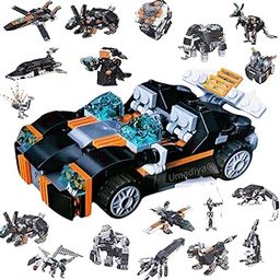 Galaxy Hi-Tech 36-in-1 Magic Building Blocks Set 256+ Pieces Creative Construction Toy for Kids |Includes Instruction Manual Ideal for Boys & Girls Ages 6+ DIY Brick Robot, Car, Jet, Ship Models-25