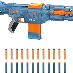 Nerf Elite 2.0 Echo CS-10 Dart Blaster, 24 Elite Darts, 10-Dart Clip, Removable Stock Barrel, Blasters, Outdoor Toys for 8 Year Old ,Foam Dart Blaster-8
