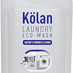 Kolan Laundry Eco-Wash Nature's Toughest Cleaner Organic Multi-Enzyme Formula, Biodegradable, 169 fl oz / 5 L-18