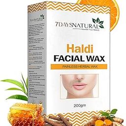 7DAYS NATURAL Haldi Facial Wax Powder for Men & Women | Face Hair Removal with Skin-Brightening Benefits(200 Gm)-64