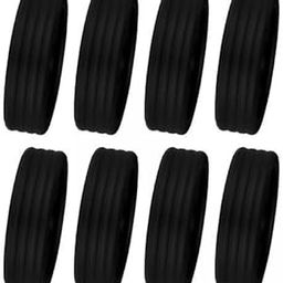 CALANDIS™ 6x8 Pieces Silicone Luggage Wheel Covers Sturdy for Office Chair Caster Wheels Black | Luggage-image-50