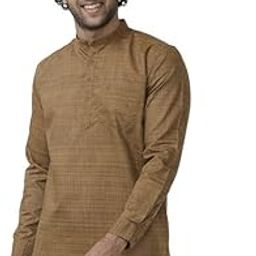 Trending Dark Brown Urban Kurta Full Sleeve for Men Pack of 1-picture-51