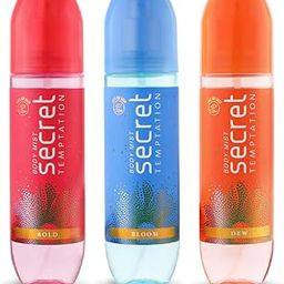 Secret Temptation Body Mist Combo for Women, Pack of 3 (135ml Each) l Bold, Bloom & Dew Body Mist l Long-Lasting Fragrance l Dermatologically Tested & Safe on Skin-image-95