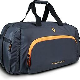 Travel Duffle Luggage Bag Organizer | Multi Pocket Ultra-Light| Polyester 45 Litre | Men and Women | 22 X 12 X 11 Inch (Grey)-34