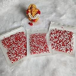 Red Velvet Self-Adhesive Skin Small Round Red Colour Matching Forehead Bindis Stickers for Girls & Women Pack of 3(000/00/0000).-image-40