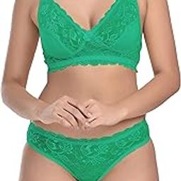 Women Cotton Stretch Non-Padded Non-Wired Bra Panty Set, Girls Lingerie Set, Everyday Wear, See Main Image to Check How Many Sets You Will Get-image-30