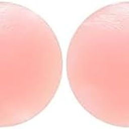 Reusable Silicone Nipple Covers for Women - Invisible, Waterproof, Self-Adhesive Pasties – Matte Finish, Secure & Comfortable, Backless & Strapless Dresses - 2 Pcs. Beige-image-37