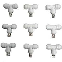 Water Bravo 1/4-inch T-Type Quick Connect Nozzle Valves, Set of 15, Fogger Sprayer for Dairy Farming, Animal Husbandry | High Pressure Mist & Water Systems, White-28